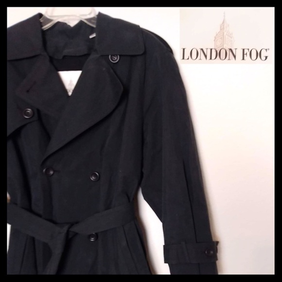 London Fog Double Breasted Full Length Trench Coat - Picture 2 of 7